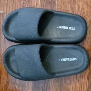 Black Steve Madden Slides